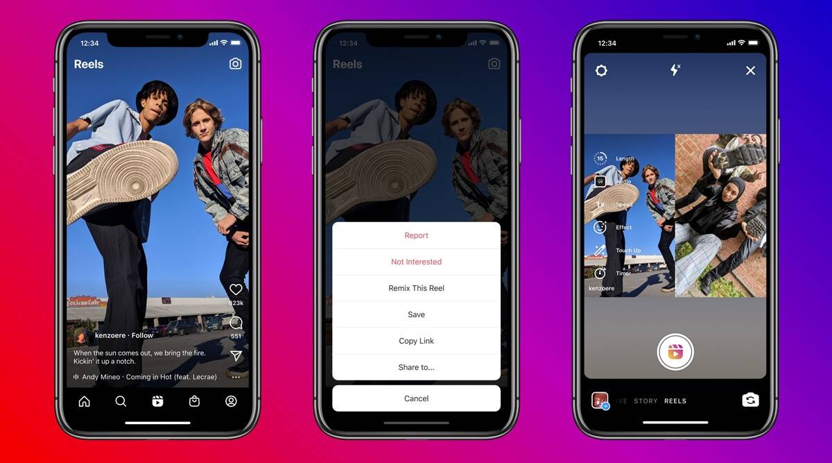 instagram-launches-tiktok-style-feature-remix-on-reels