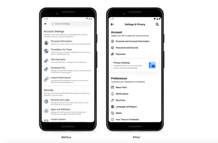 facebook-redesigns-settings-menu-in-app